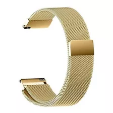 Pulseira Milanesa Metal Smartwatch Mormaii Life Glifo 5 Pro Cor Dourado Largura 18 Mm