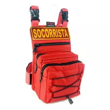 Kit Socorrista Bornal Porta Treco Bolso Duplo + Emborrachado