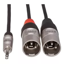 Hosa Hmx-015y Rean Cable De Conexión Estéreo Trs De 3,5 Mm A