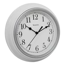 Westclox Reloj De Pared Clsico (blanco, 9 Pulgadas)