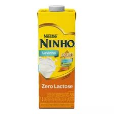 Leite Uht Semidesnatado Zero Lactose Ninho Levinho Forti+ Caixa Com Tampa 1l