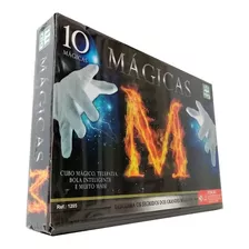 Caixa Mágicas Kit 10 Truques M Cubo Bola Brinquedo Presente