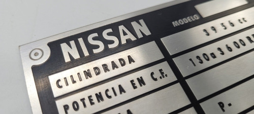 Nissan Patrol Plaqueta Identificacin Emblema  Foto 5
