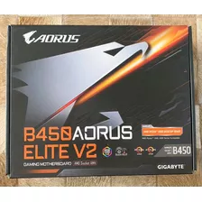 Promo! Placa Mãe B450 Aorus Elite V2 Amd Am4 Na Caixa Zero!