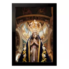 Quadro Nossa Senhora Aparecida Decorativo 21x30cm C/vidro M2