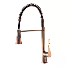 Torneira De Cozinha Rose Gold Gourmet Metal Monocomando 