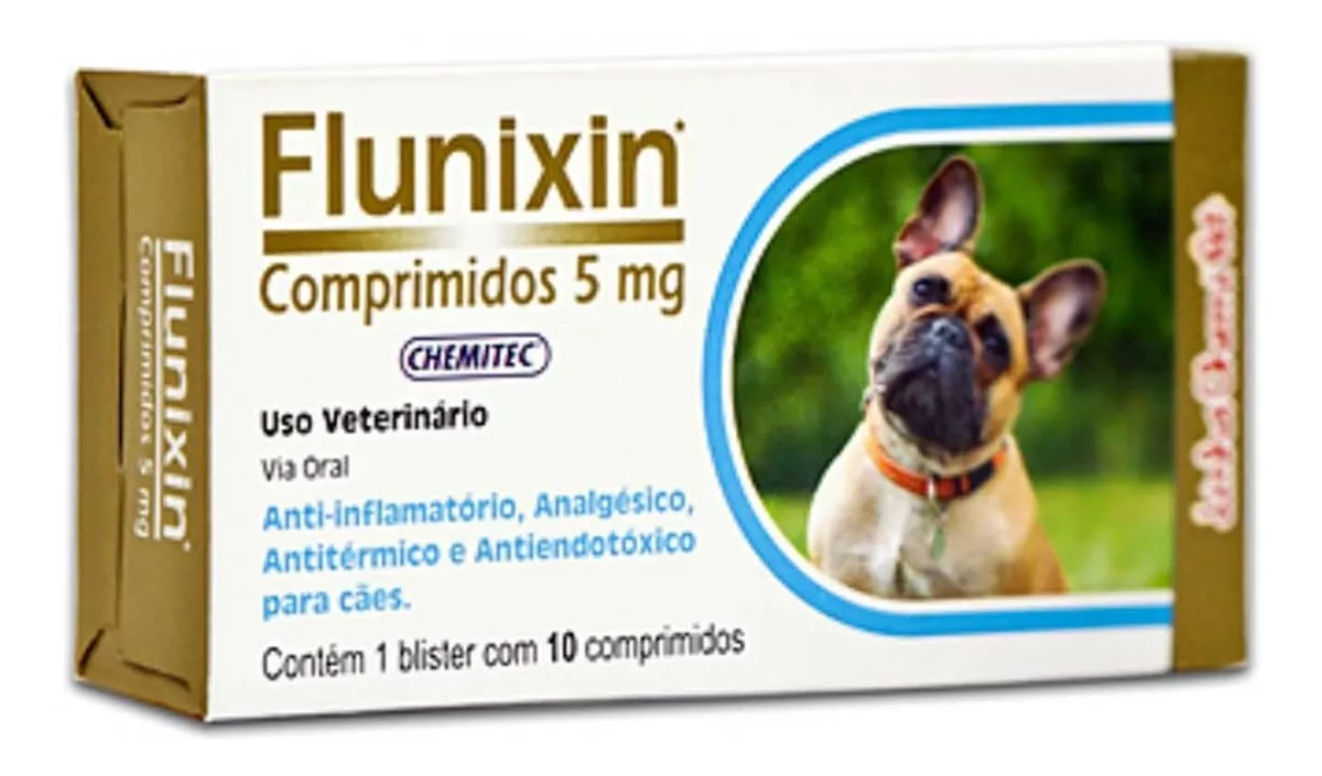 V Flunixin 5mg C/ 10cp - Chemitec