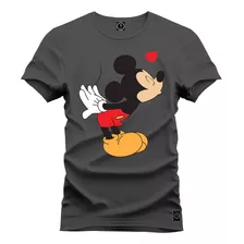 Camiseta Premium Estampada Mickey Beijinho