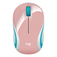 Mouse Inalambrico Portatil Logitech M187 Color Rosa