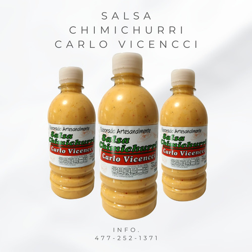 Salsa Chimichurri Artesanal  Carlo Vicencci.