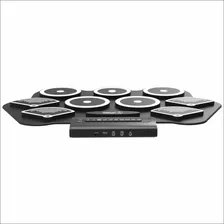 Bateria Eletronica 9 Pads Spring Com Baquetas Portatil + Nfe