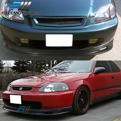 Fit 96-98 Honda Civic Ek Mugen Style Pp Front Bumper Lip Zzg Foto 6