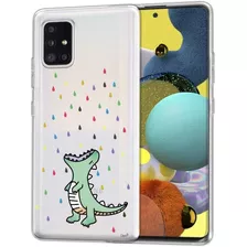 Funda Para Samsung Galaxy A51 (diseno Dinosaurio/marca Un...