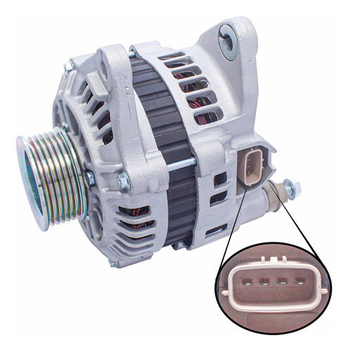 Alternador Mitsubishi L200 Dakar 2400 4n15 Kl1t Doh 2.4 2019 Foto 4