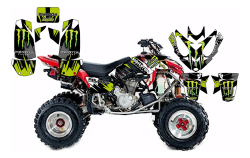 Personalizacion Polaris Predator 500 Sticker Calcas Foto 5