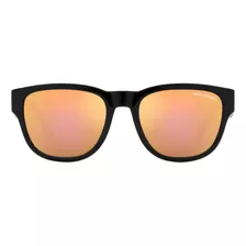 Lentes De Sol Shiny Black Espejados Armani Exchange Color Negro