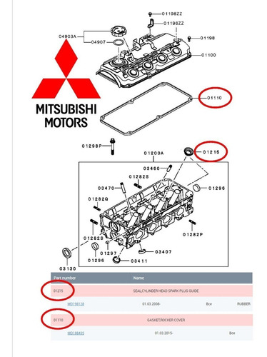 Empaque De Punterias Mitsubishi L200 2.4 Lts Aos 2007-2018  Foto 4