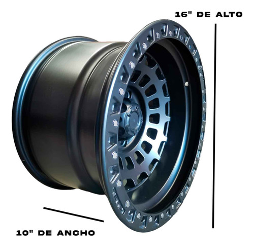 Rines 16  | 16x10 5x127 | Ideales Paragrand Cherokee | 2 Pzs Foto 5