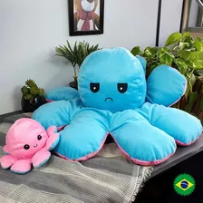 Polvo Do Humor Reversível Gigante 70cm Feliz E Bravo