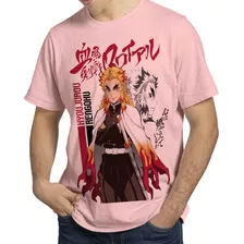 Camiseta Demon Slayer Rengoku Anime Desenho Envio Rápido Top