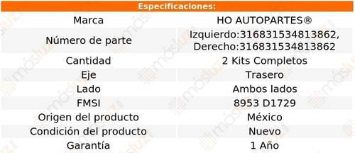 2- Kits De Clipers De Frenos Traseros 3 L4 2.0l 09/19 Ho Foto 2