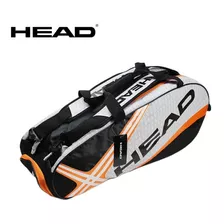 Raqueteira Head Djokovic Core 6r Combi Pt/laranja Cor Laranj Cor Laranja