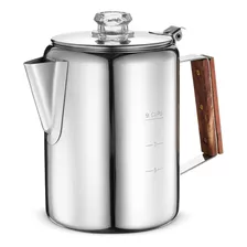 Cafetera Percoladora - 9 Tazas | Material De Acero Inox...