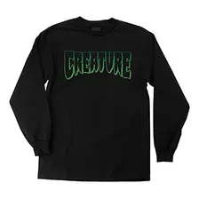 Creature Camiseta Con Logo De Contorno, Talla Grande, Negra