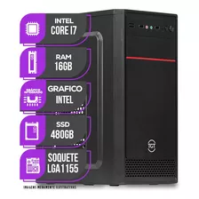 Pc Cpu Mancer, Intel Core I7, 16gb De Memória Ram, Ssd 480gb