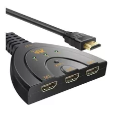 Adaptador Multiplicador Hub Switch Hdmi 3 X 1 Splitter 4k 3d