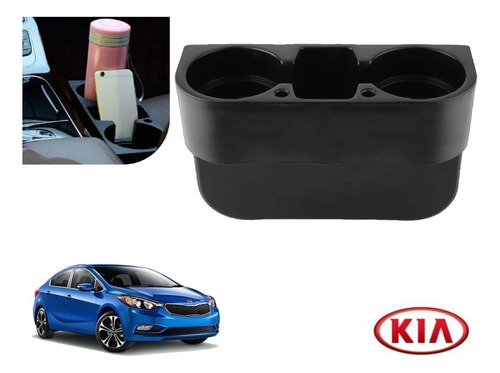 Porta Vasos Con Porta Celular Kia Forte Sedan 2016 A 2018 Foto 7