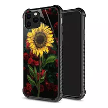 Funda Zhegailian Para iPhone 12/12 Pro Sunflower N Rose