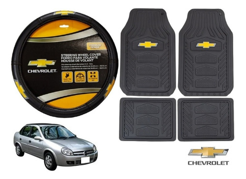 Tapetes Logo Chevrolet + Cubre Volante Chevy Monza C2 04a08