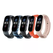 Correa De Remplazo Para Xiaomi Smart Mi Band 5 / 6 / 7 Color Azul, Verde, Camo, Naranja, Rosa, Negro