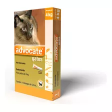 Pipeta Antiparasitário Para Pulga Elanco Advocate Bisnagas Para Gato De 1kg A 4kg