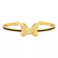 Bracelete Life Laço Disney Banhado Ouro Amarelo Esmaltado