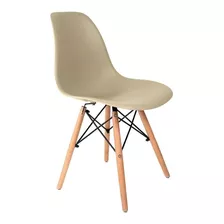 Cadeira De Jantar Empório Tiffany Eames Dsw Madera, Estrutura De Cor Fendi, 1 Unidade