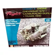 Motor Chevrolet 572 Combo 3 - 1/24 - Flegler 3designer