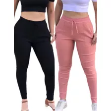 Calça Jogger Feminina Blogueira Cintura Pronta Entrega