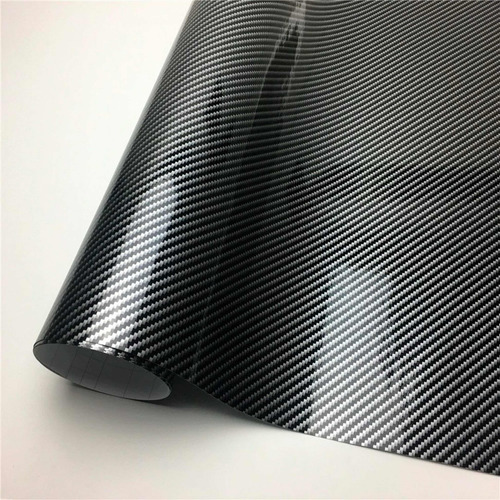 Foto de Vinilo Tipo Fibra De Carbono 5d Wrap (1 Metro X1.52 Mt)