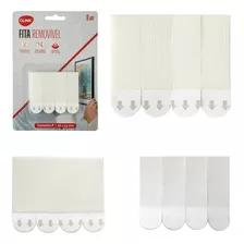 Fita Removivel De Velcro 15 X 55 - 8 Peças