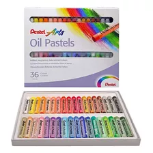 Gises Pastel De Aceite Pentel Arts Redondos Caja 36 Piezas