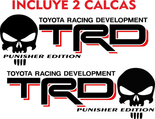 Calca Calcomania Sticker Toyota Tacoma Trd Punisher Edition Foto 4