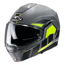 Capacete Hjc I100 180 Beis Cinza Preto E Verde 56 