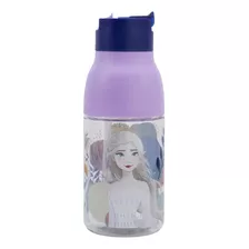 Botella Doble Apertura Frozen 420 Ml 17 Cm Lila Disney