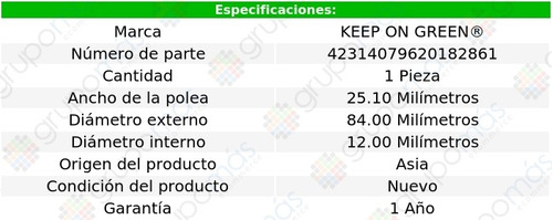 Polea Gua De Accesorios 84.00 Mm G35 V6 3.5l 03/07 Foto 3