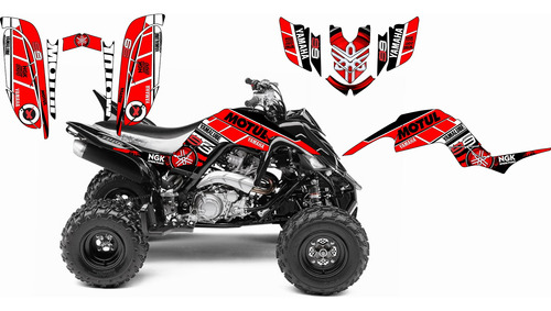 Cuatrimotos Yamaha Raptor 660 Sticker Calcas 2 Foto 8