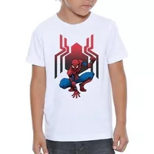Camiseta Infantil Homem Aranha Spiderman Filme Herói #22