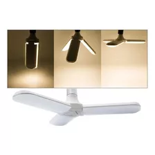  Fan Blade Lâmpada Led 45w Luz Potente Cor Branco Econômica