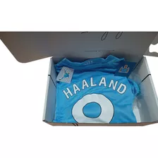  Niño Caja Especial Regalo Haaland Manchester City Kit 